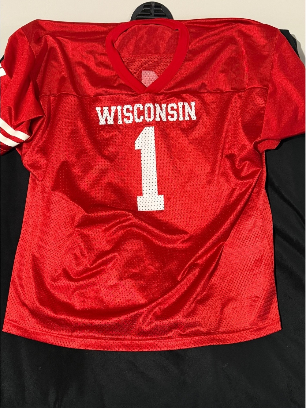 Wisconsin Red Football Jersey Number 1
